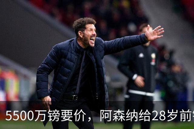 5500万镑要价，阿森纳给28岁前锋标了原价